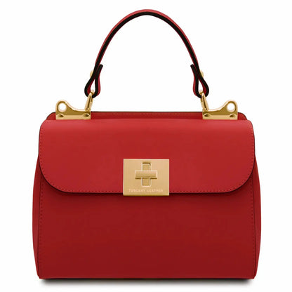Sac à Main en Cuir – rouge lipstick -ARMONIA TL142286 - Tuscany Leather