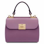 Sac à Main en Cuir Lilas– ARMONIA TL142286 - Tuscany Leather