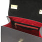 poche intérieure zippée sac à main en cuir noir tl bag tl142203 Tuscany Leather