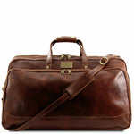 Sac à Roulettes en Cuir - Grand Modèle - Bora Bora TL3067 -marron Tuscany Leather