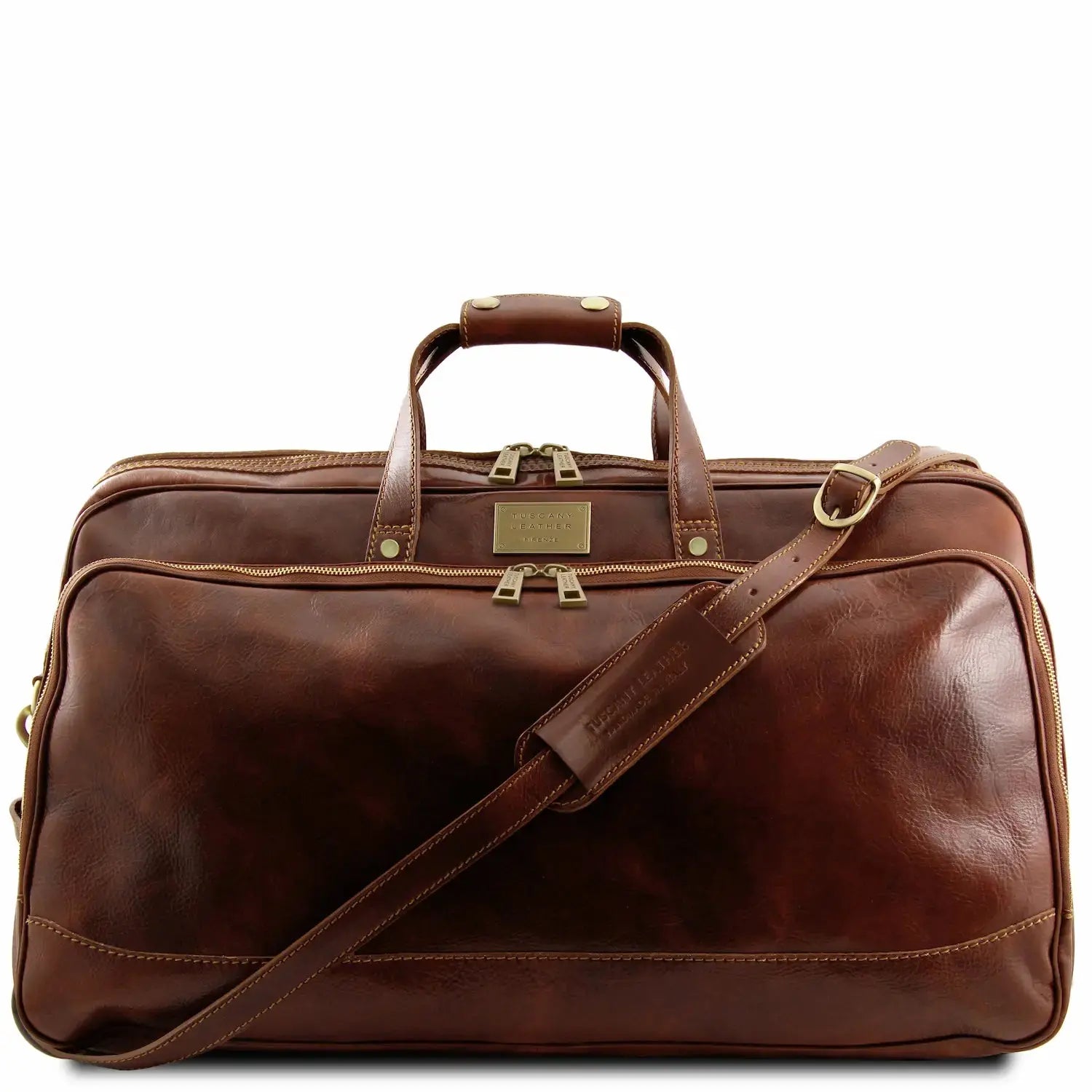 Sac à Roulettes en Cuir - Grand Modèle - Bora Bora TL3067 -marron Tuscany Leather