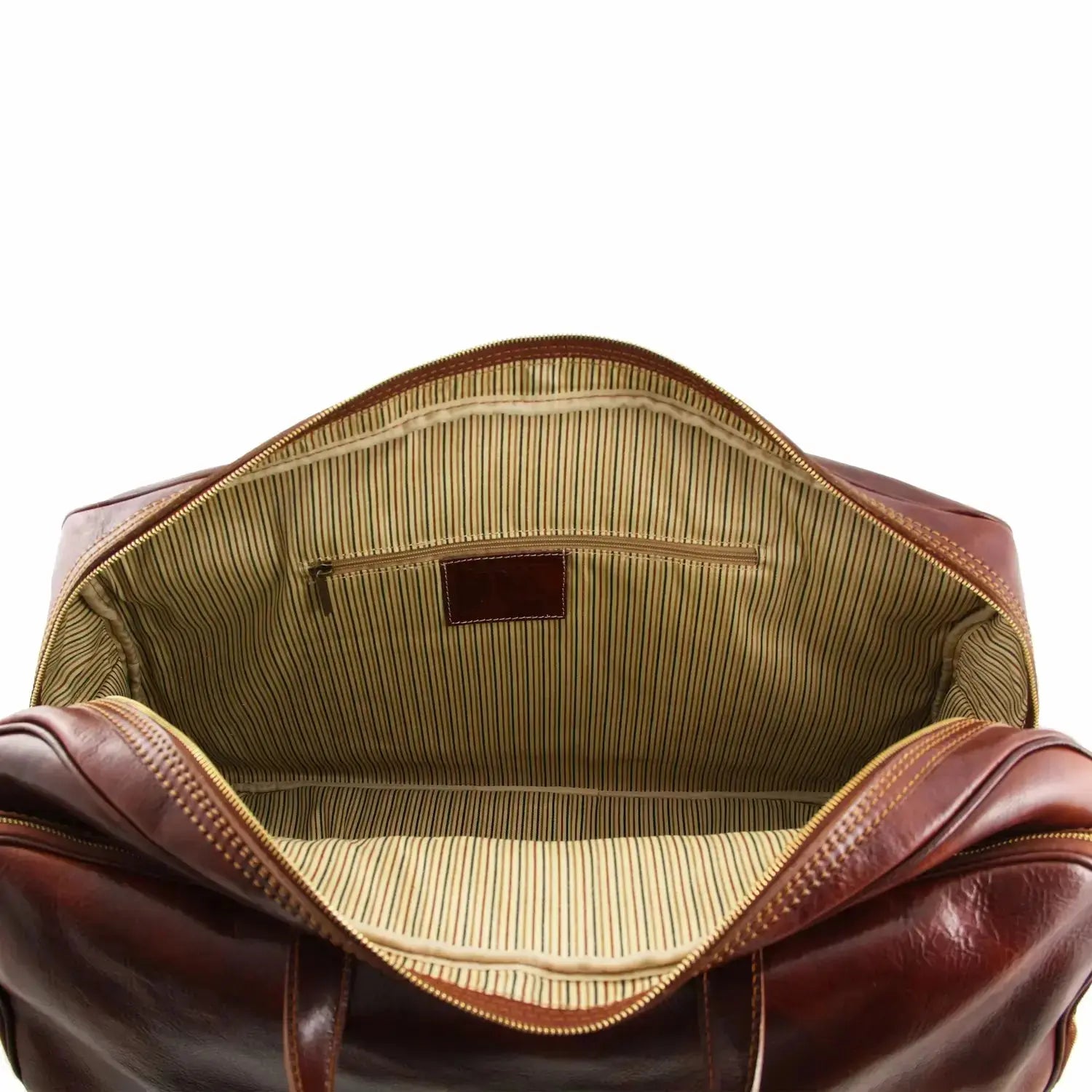 Sac à Roulettes en Cuir - Grand Modèle - Bora Bora TL3067 -marron Tuscany Leather