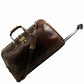 Sac à Roulettes en Cuir - Grand Modèle - Bora Bora TL3067 -marron foncé - Tuscany Leather