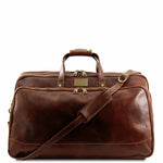 Sac à Roulettes en Cuir - Petit Modèle - Bora Bora TL3065 - marron Tuscany Leather