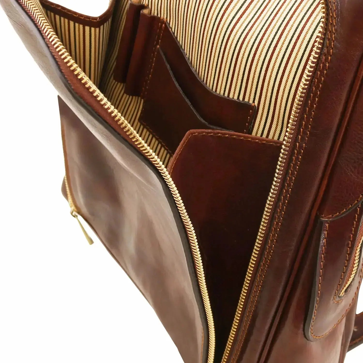 Sac à dos en Cuir Porte Ordinateur - Bangkok TL141793 - marron - Tuscany Leather