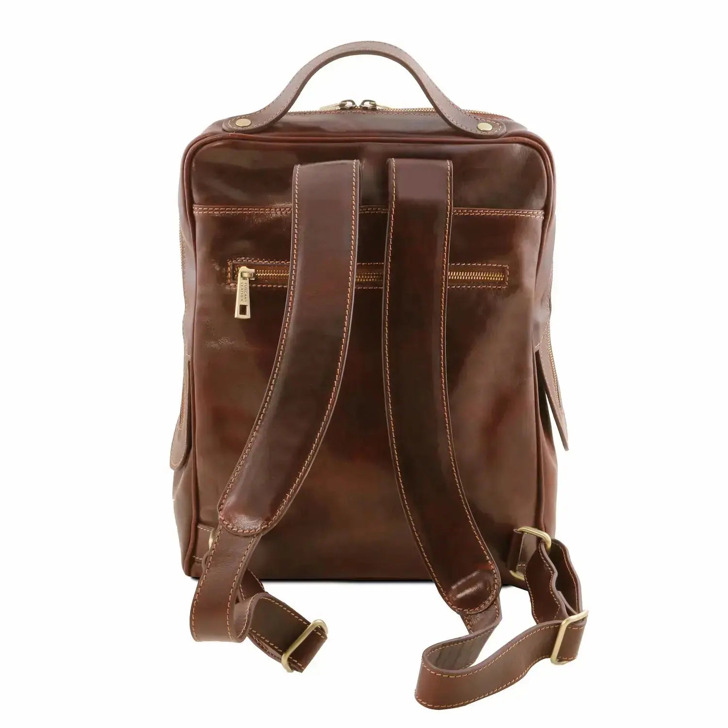 Sac à dos en Cuir Porte Ordinateur - Bangkok TL141793 - marron - Tuscany Leather