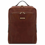 Sac à dos en Cuir Porte Ordinateur - Bangkok TL141793 - marron - Tuscany Leather
