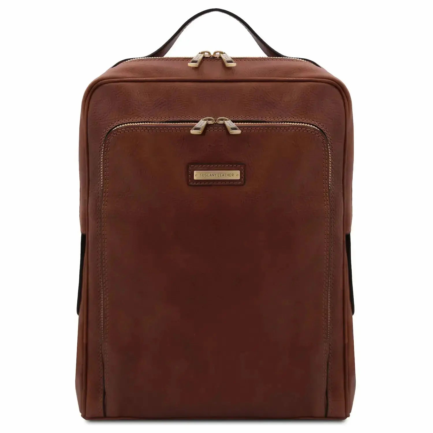 Sac à dos en Cuir Porte Ordinateur - Bangkok TL141793 - marron - Tuscany Leather