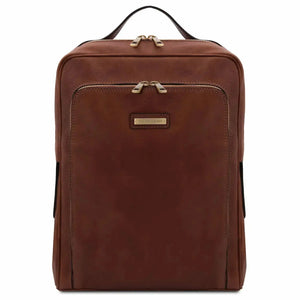 Sac à dos en Cuir Porte Ordinateur - Bangkok TL141793 - marron - Tuscany Leather