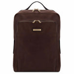 Sac à dos en Cuir Porte Ordinateur - Bangkok TL141793 - marron foncé - Tuscany Leather