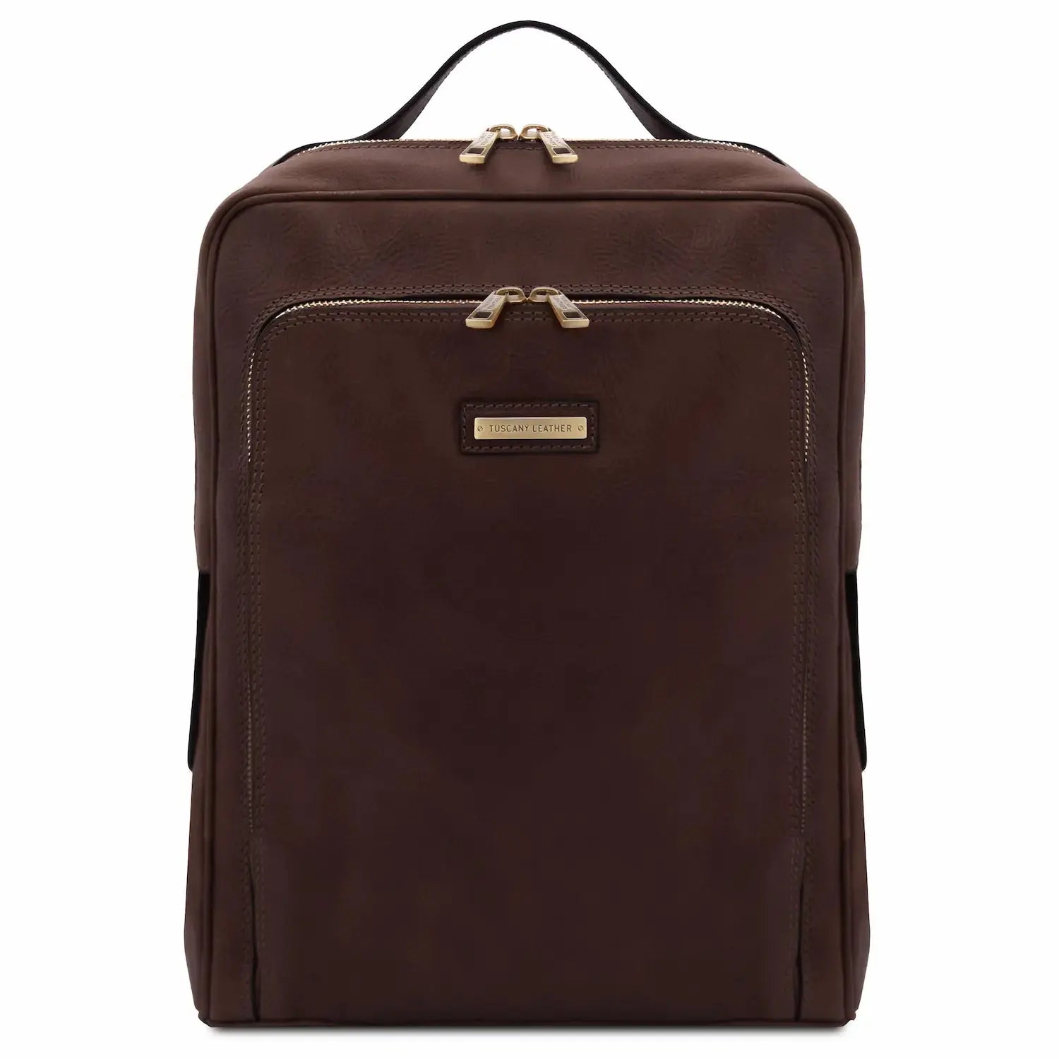 Sac à dos en Cuir Porte Ordinateur - Bangkok TL141793 - marron foncé - Tuscany Leather