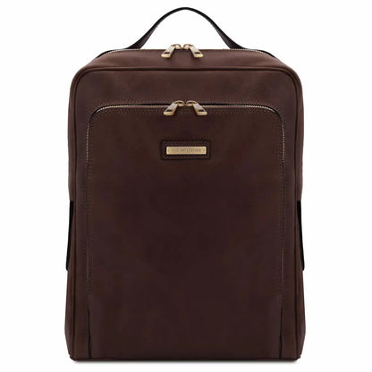 Sac à dos en Cuir Porte Ordinateur - Bangkok TL141793 - marron foncé - Tuscany Leather