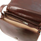 Sac bandoulière en cuir Isabella TL9031  - marron trois compartiments - Tuscany Leather