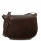 Sac bandoulière en cuir Isabella marron foncé TL9031 Tuscany Leather
