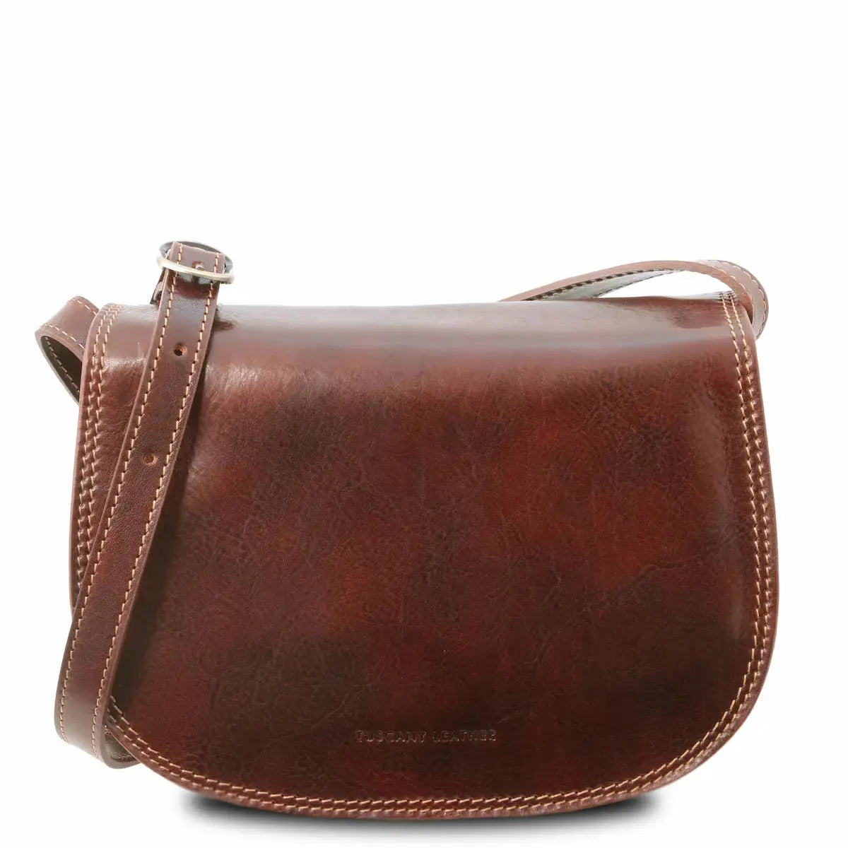 Sac bandoulière en cuir Isabella marron TL9031 Tuscany Leather
