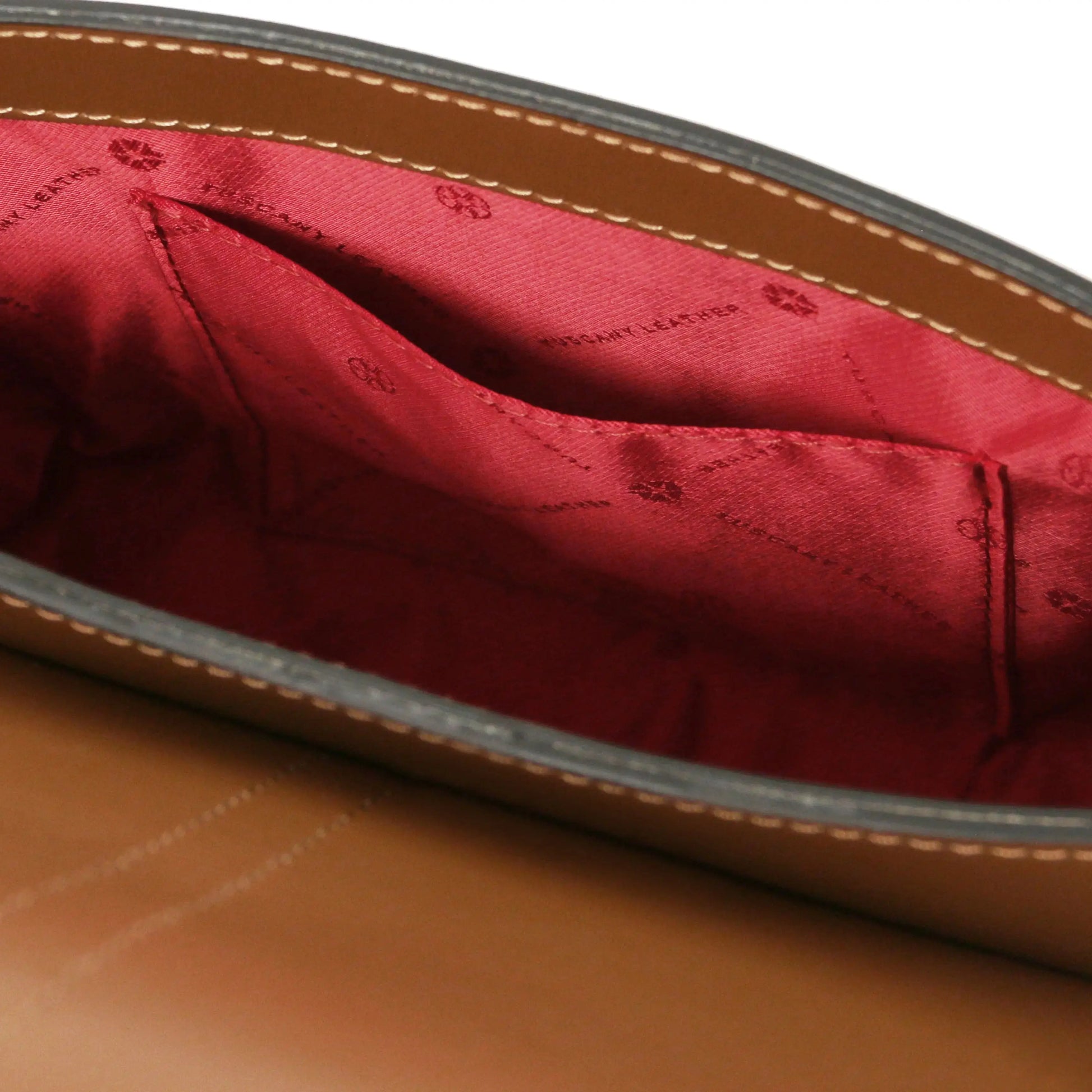 Sac bandoulière en cuir Nausica TL141598 - Cognac - Tuscany Leather