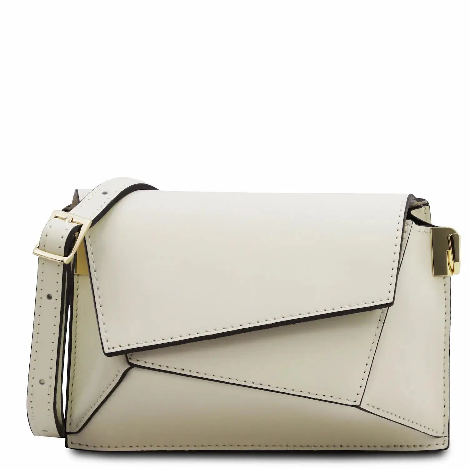 Sac bandoulière en cuir beige - TLBAG TL142253 Tuscany Leather