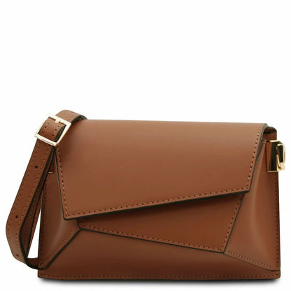 Sac bandoulière en cuir cognac - TLBAG TL142253 Tuscany Leather