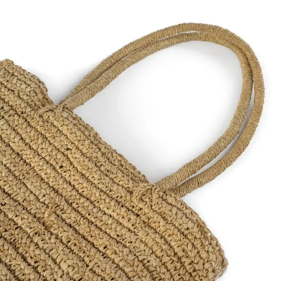 Sac cabas Raphia naturel - Shopper Ti Amo Bazar Bizar