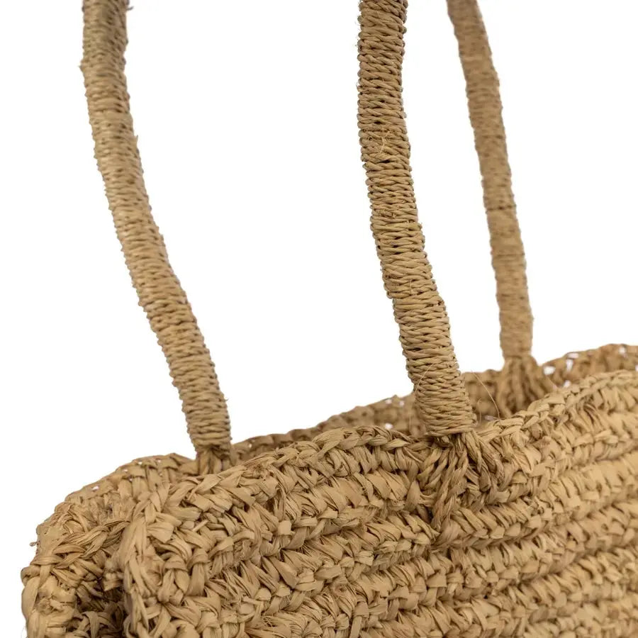 Sac cabas Raphia naturel - Shopper Ti Amo Bazar Bizar