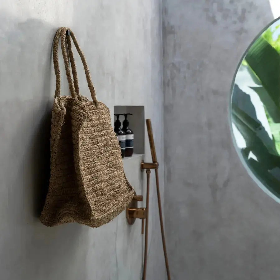 Sac cabas Raphia naturel - Shopper Ti Amo Bazar Bizar