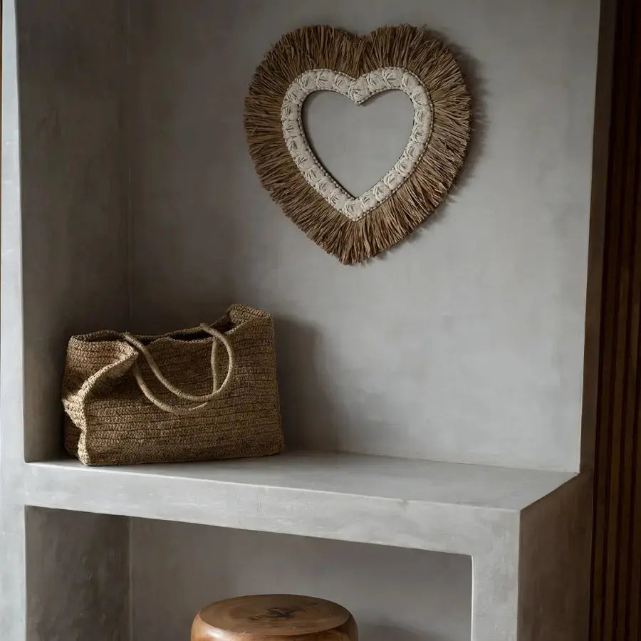 Sac cabas Raphia naturel - Shopper Ti Amo Bazar Bizar