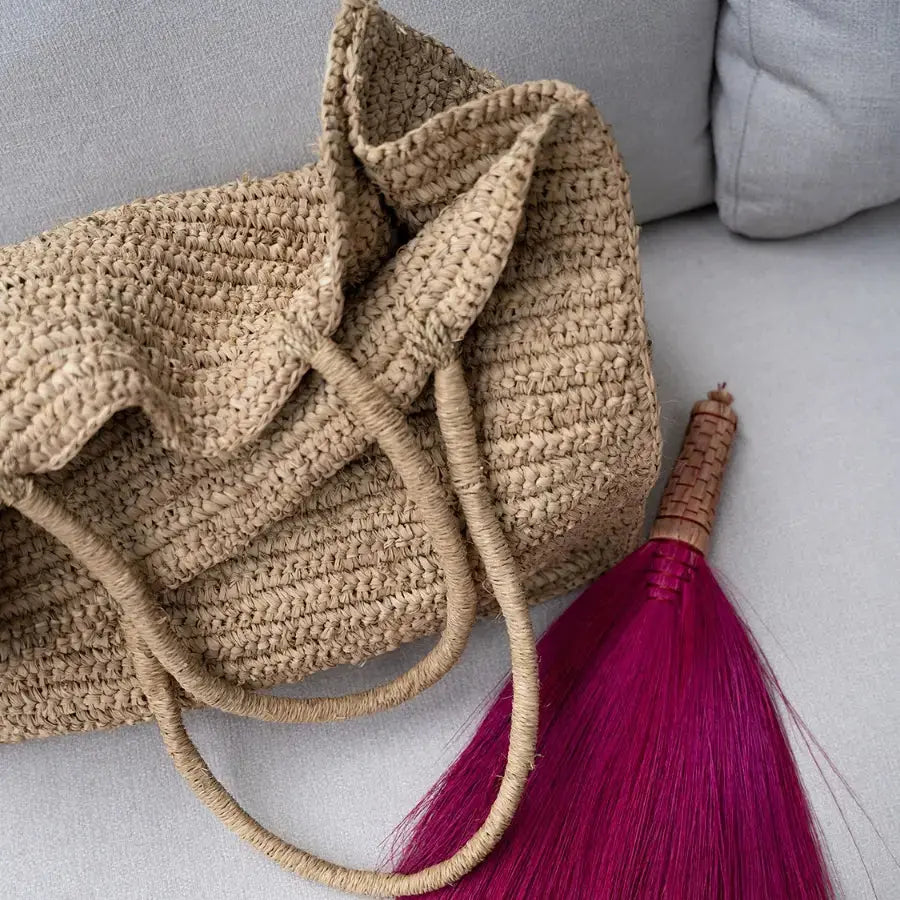 Sac cabas Raphia naturel - Shopper Ti Amo Bazar Bizar