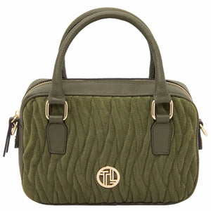 Sac cabas en cuir Chantilly TL142480 Vert forêt Tuscany Leather