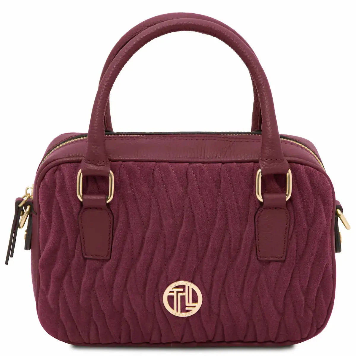 Sac cabas en cuir Chantilly TL142480 bordeaux Tuscany Leather