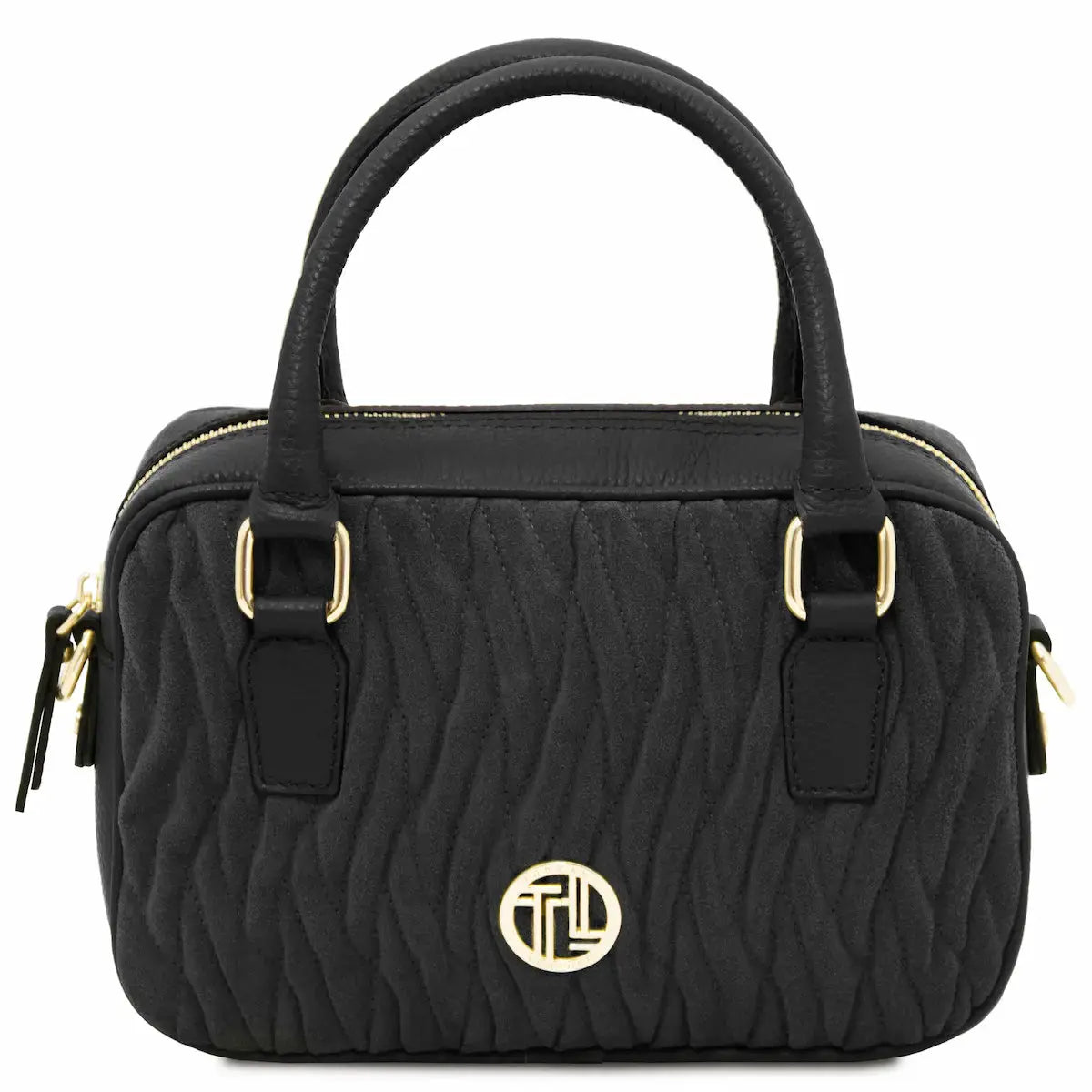 Sac cabas en cuir Chantilly TL142480 noir Tuscany Leather