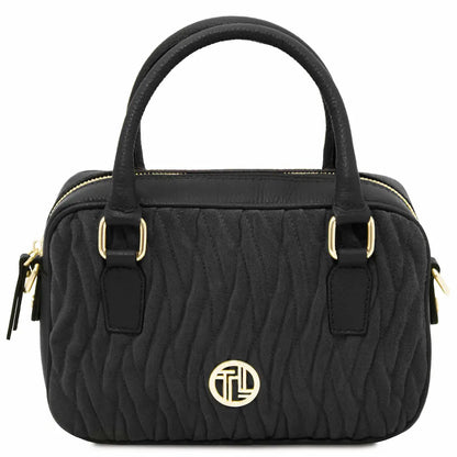 Sac cabas en cuir Chantilly TL142480 noir Tuscany Leather