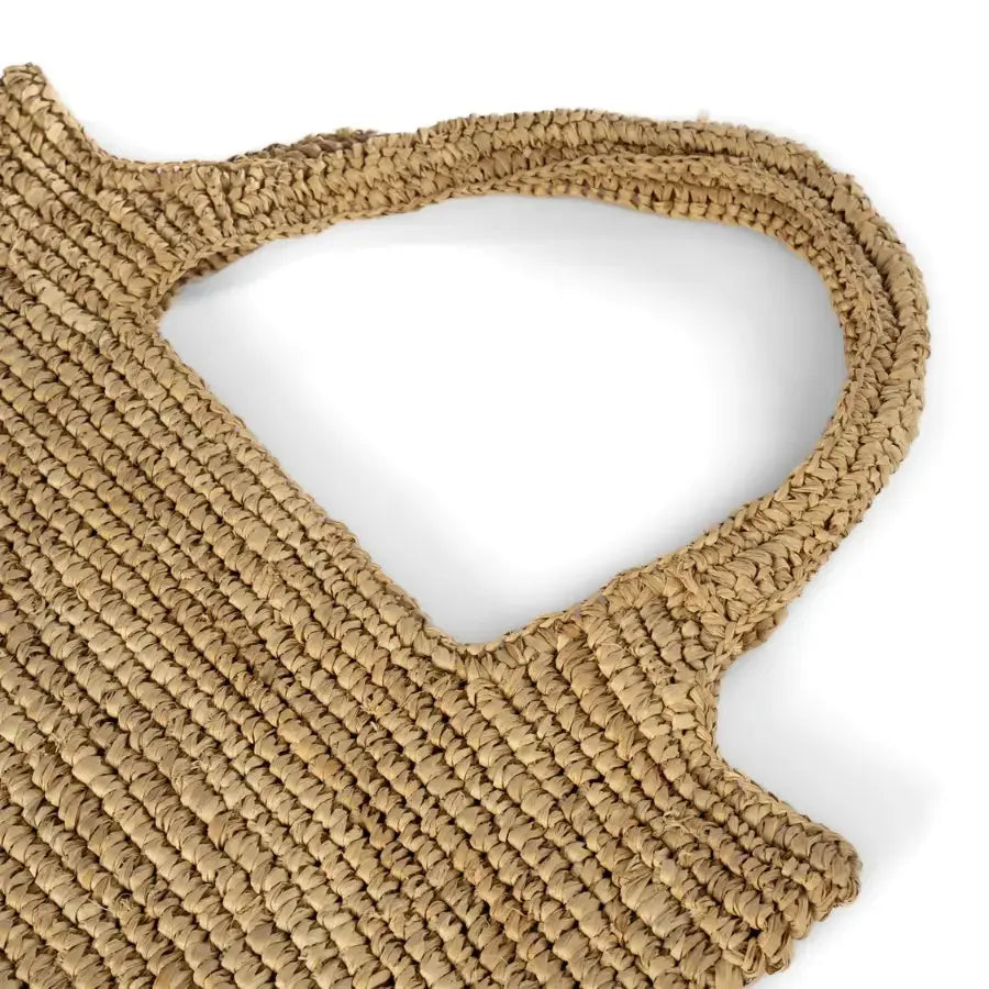 Sac cabas week-end en raphia naturel - Shopper Ti Quiero Bazar Bizar