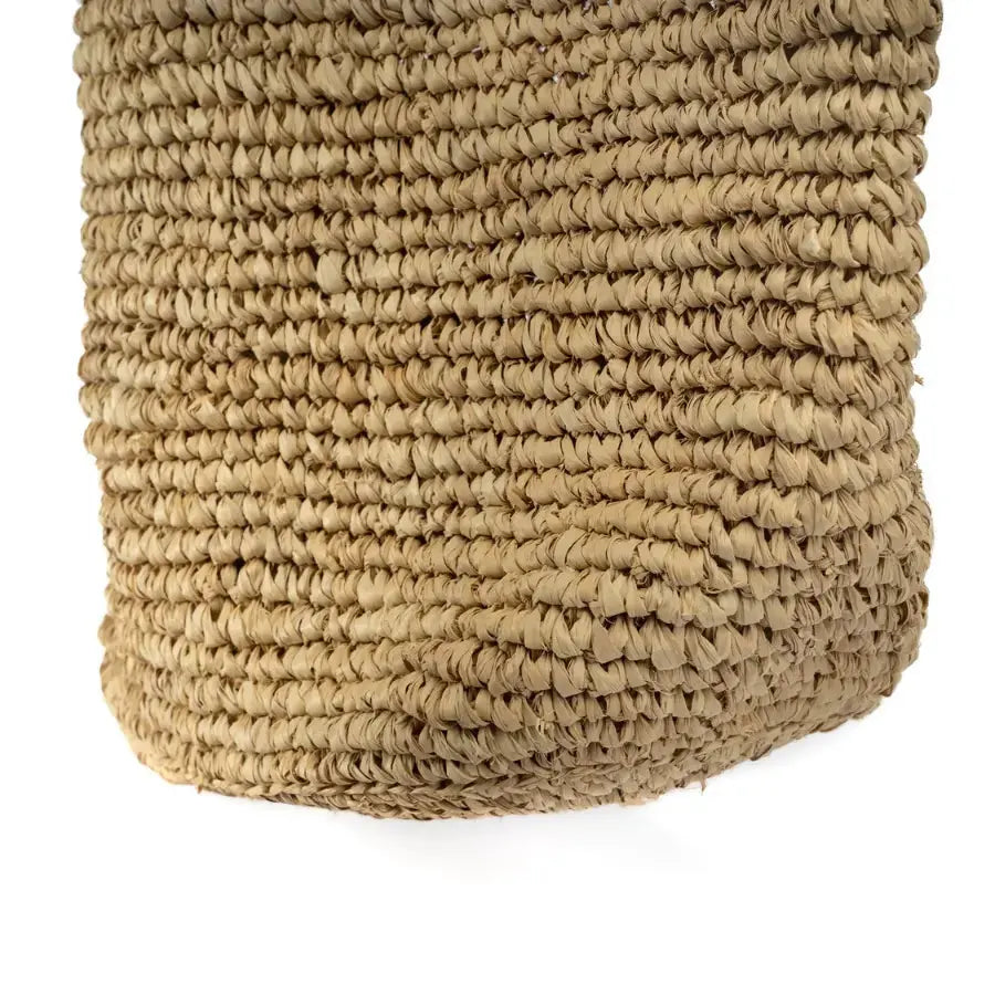 Sac cabas week-end en raphia naturel - Shopper Ti Quiero Bazar Bizar