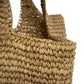 Sac cabas week-end en raphia naturel - Shopper Ti Quiero Bazar Bizar