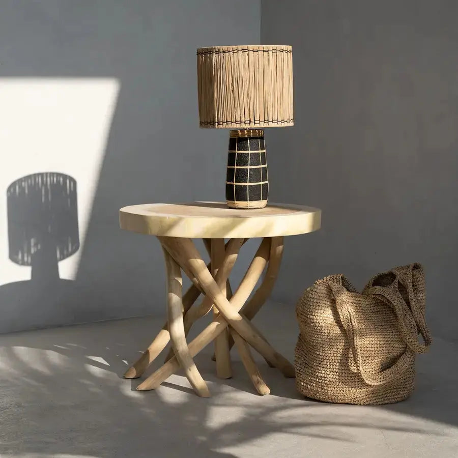 Sac cabas week-end en raphia naturel - Shopper Ti Quiero Bazar Bizar