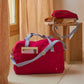 Sac de Voyage Rouge Iona Cherry - Coton Bio 30x42x20 La Cerise sur le Gâteau