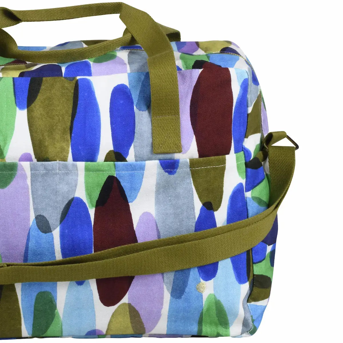 Sac de Voyage en Coton Bio - Joy Multicolore La Cerise sur le Gâteau