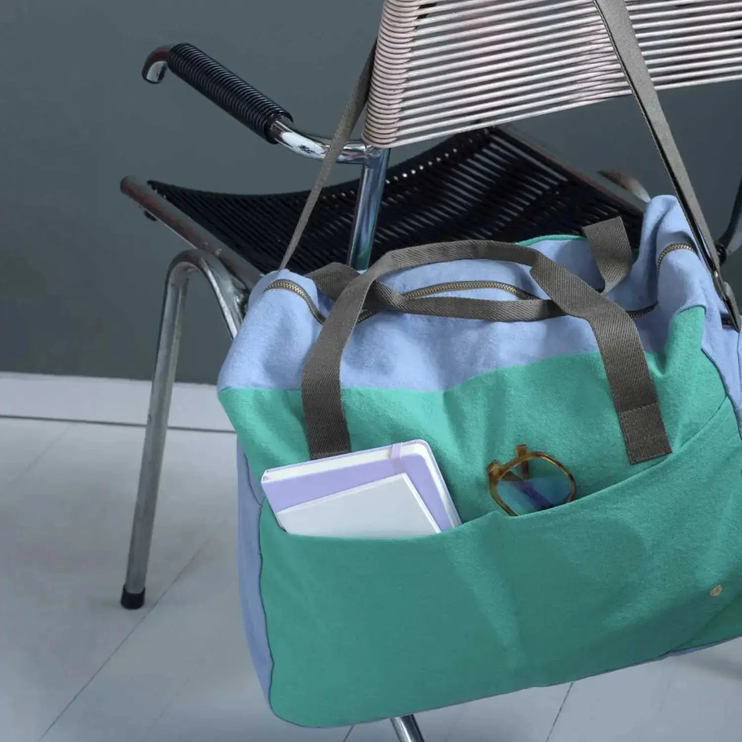 Sac de Voyage en Coton Bio - Tricolo Detox Bluetiful La Cerise sur le Gâteau