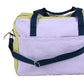 Sac de Voyage en Coton Bio - Tricolo Lilas Ananas La Cerise sur le Gâteau