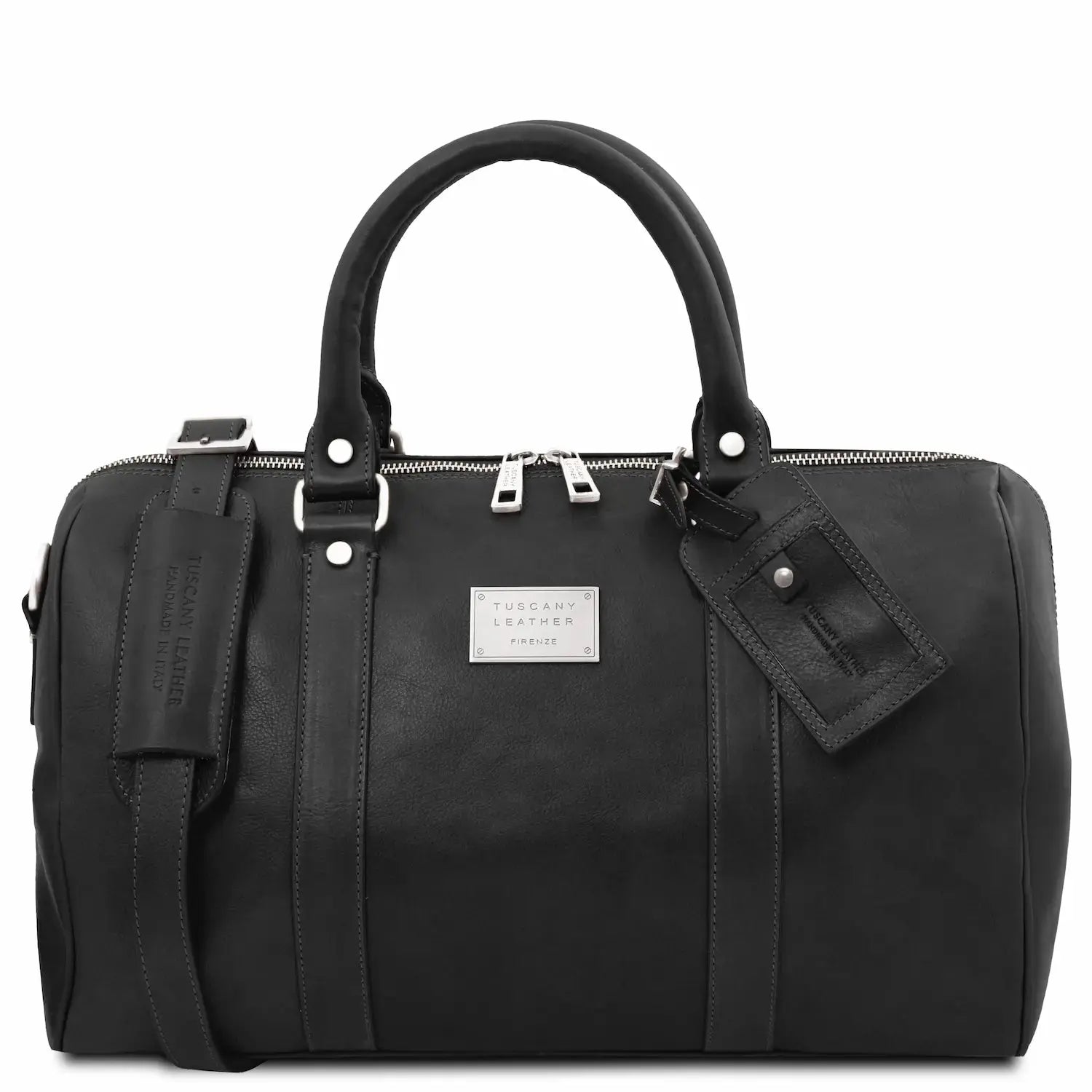 Sac de Voyage en Cuir Petit Modèle - TL Voyager TL141250 - noir - Tuscany Leather