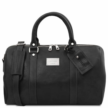 Sac de Voyage en Cuir Petit Modèle - TL Voyager TL141250 - noir - Tuscany Leather