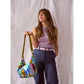 Sac demi-lune Joy Multicolore Coton Bio - 53x28x12 cm La Cerise sur le Gâteau