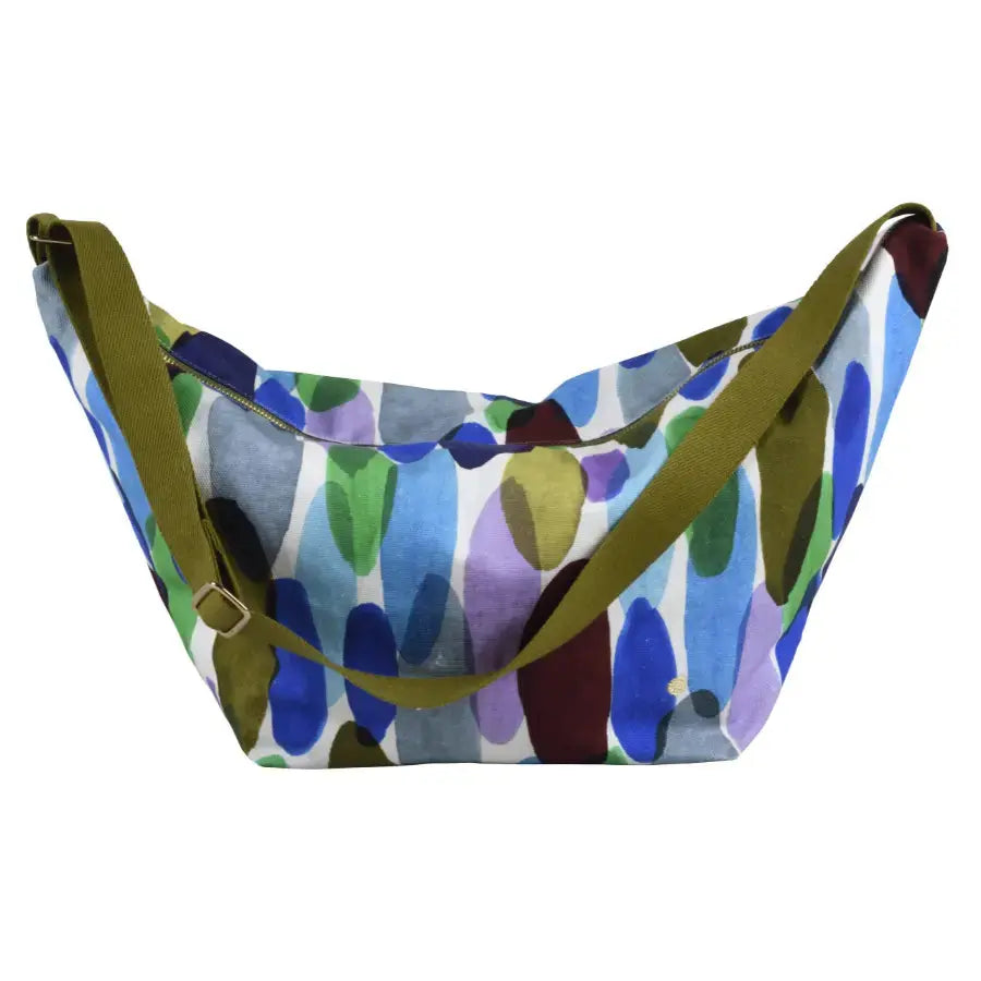 Sac demi-lune Joy Multicolore Coton Bio - La Cerise sur le Gâteau