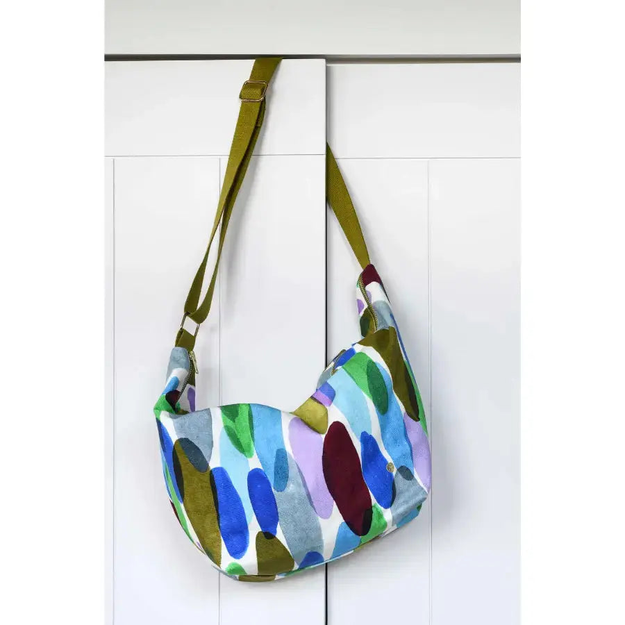 Sac demi-lune Joy Multicolore Coton Bio - La Cerise sur le Gâteau