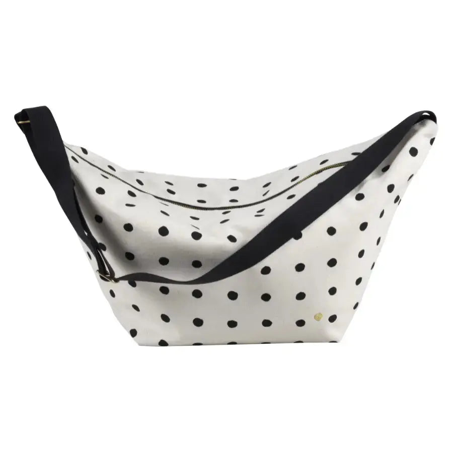 Sac demi-lune Mio Écru Coton Bio - 53x28x12 cm La Cerise sur le Gâteau