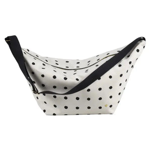 Sac demi-lune Mio Écru Coton Bio - 53x28x12 cm La Cerise sur le Gâteau