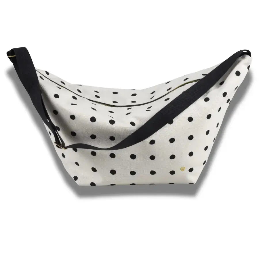 Sac demi-lune Mio Écru Coton Bio - 53x28x12 cm La Cerise sur le Gâteau