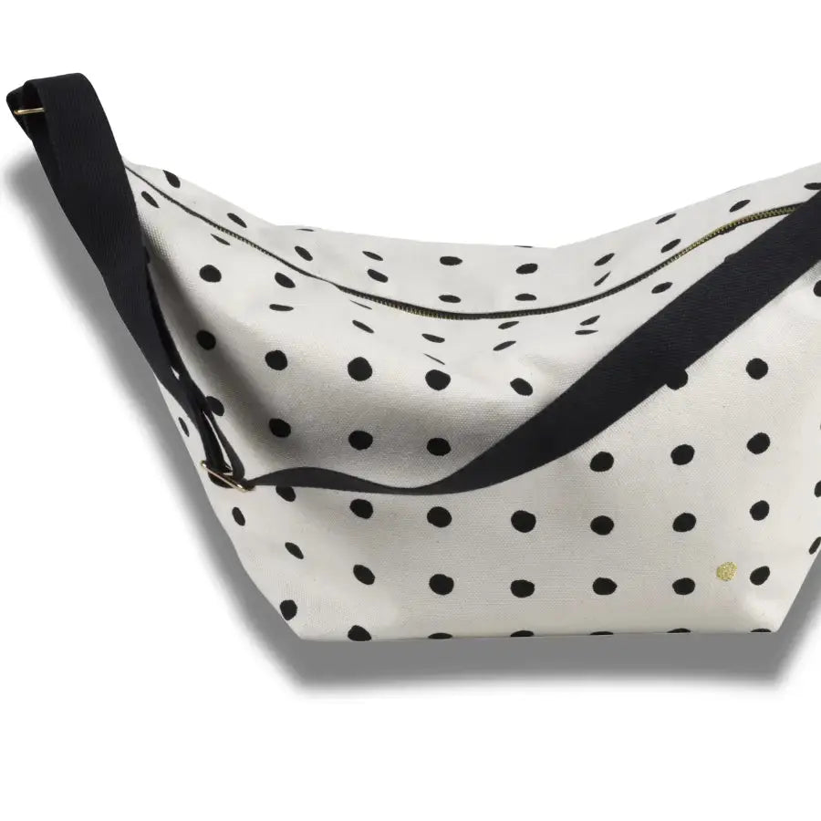 Sac demi-lune Mio Écru Coton Bio - 53x28x12 cm La Cerise sur le Gâteau