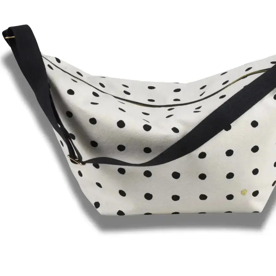 Sac demi-lune Mio Écru Coton Bio - 53x28x12 cm La Cerise sur le Gâteau