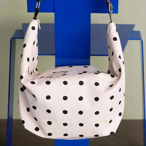 Sac demi-lune Mio Écru Coton Bio - 53x28x12 cm La Cerise sur le Gâteau